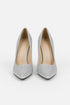 Silver Glitter Pointed Toe Stiletto High Heel Court Shoes 5 Inch – BS-12923