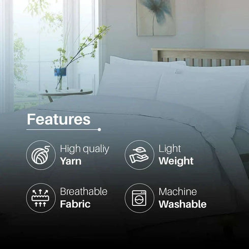 400 Thread Count Egyptian Cotton Extra Deep Fitted Sheets (40cm, White)