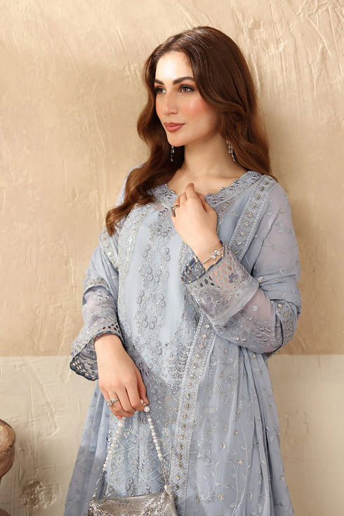 Ramsha Embroidered Chiffon Suit BB-208
