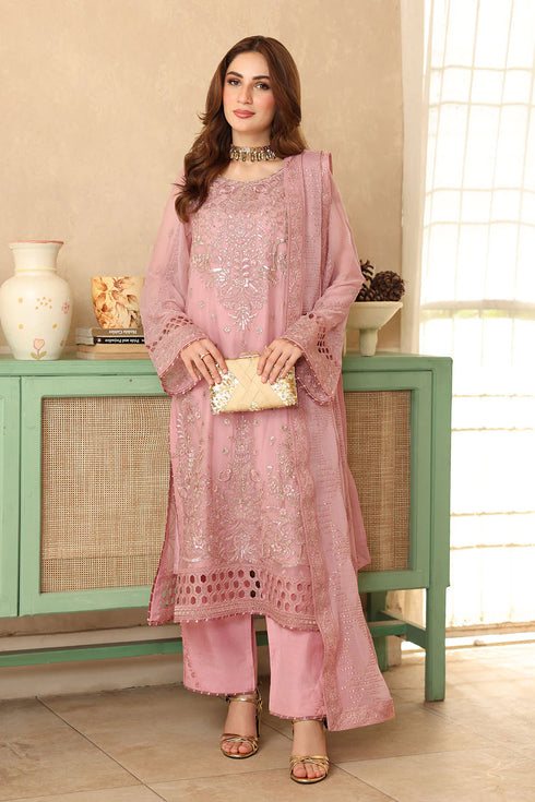 Ramsha Embroidered Chiffon Suit BB-201