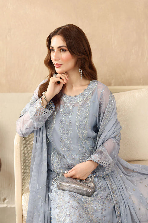 Ramsha Embroidered Chiffon Suit BB-208