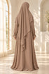 Yaqeen Women’s Abaya and Diamond-Cut Khimar Two-Piece Prayer Set