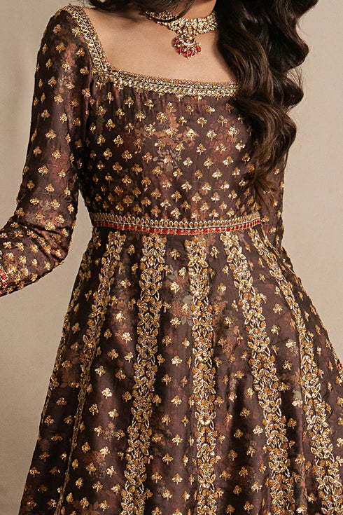 Ayzel Embroidered Organza Suit Nazaakat