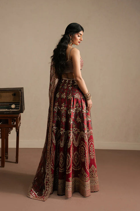 Ayzel Embroidered Organza Suit Taaruf