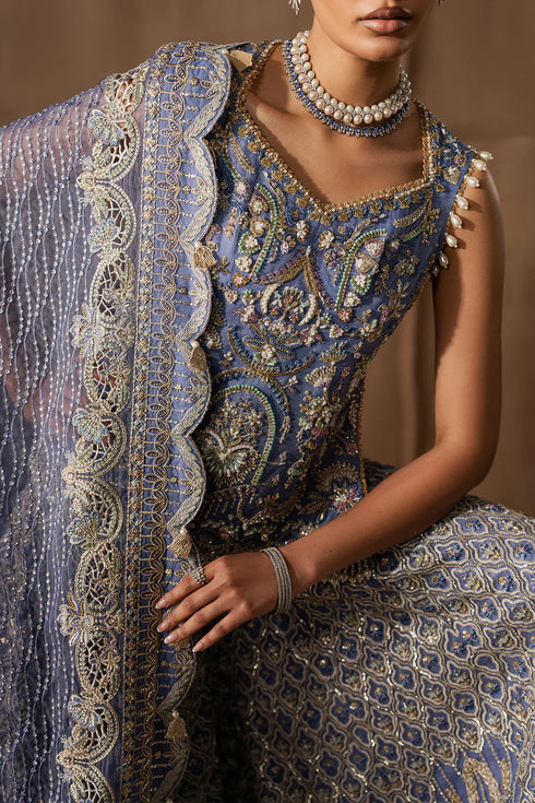 Afrozeh Emboridered Raw Silk Arabella