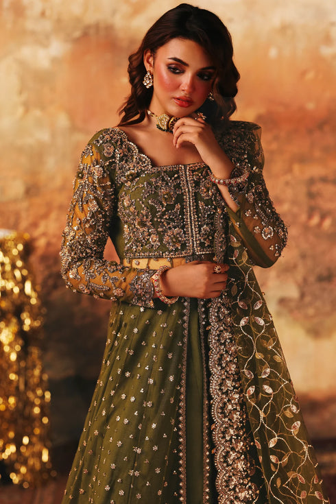 Charizma Embroidered Net Pishwas Suit STM-5-03