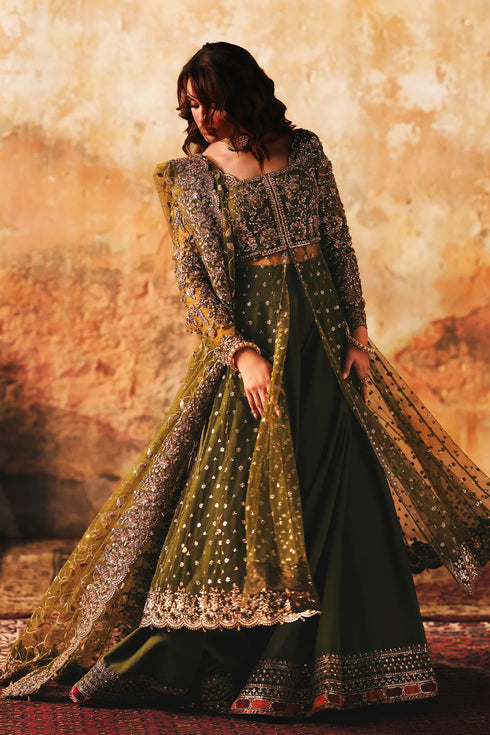 Charizma Embroidered Net Pishwas Suit STM-5-03