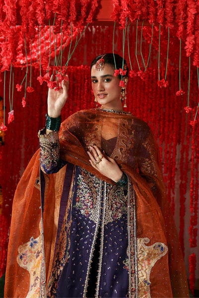 Afrozeh Emboridered Raw Silk Suit Gulnaar