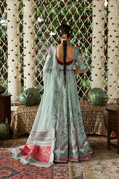 Afrozeh Emboridered Raw Silk Suit Zanzar