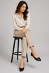 Women's Black Closed Toe Ballet Flats