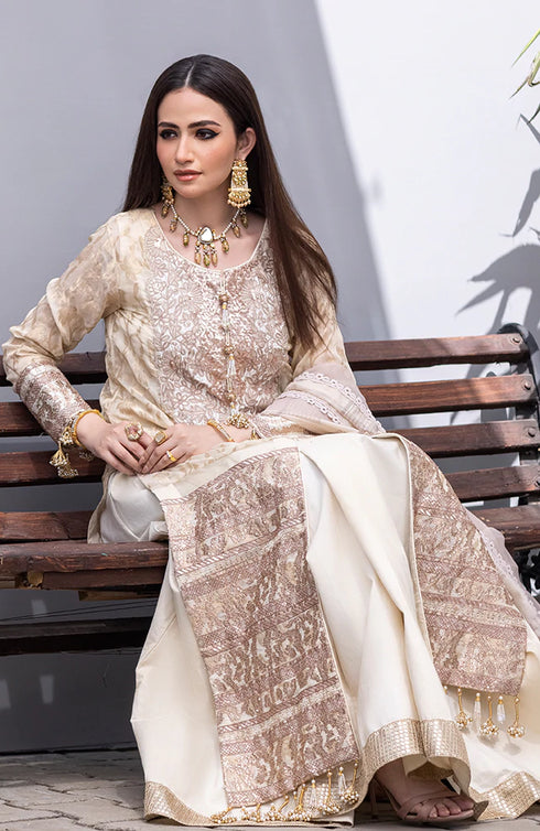 Alzohaib Embroidered Lawn 3-Piece Suit MEL-22-06B