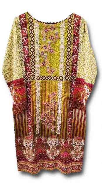 Needlez Embroidered Lawn 3 Piece Suit N-105