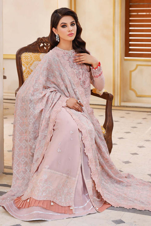 Xenia Embroidered Chiffon 3-Piece Suit SEYAM