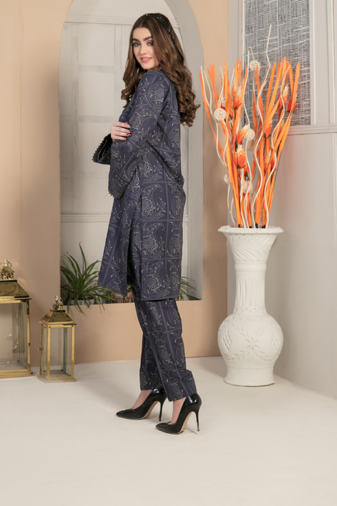 Tawakkal Digital Printed Cambric 2 Piece Suit D-7105