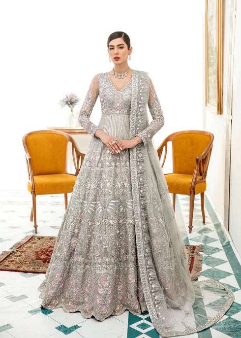 Embroidered Net Bridal Dress REVASSER