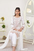 Haniya Embroidered Organza 3 Piece Suit H-12