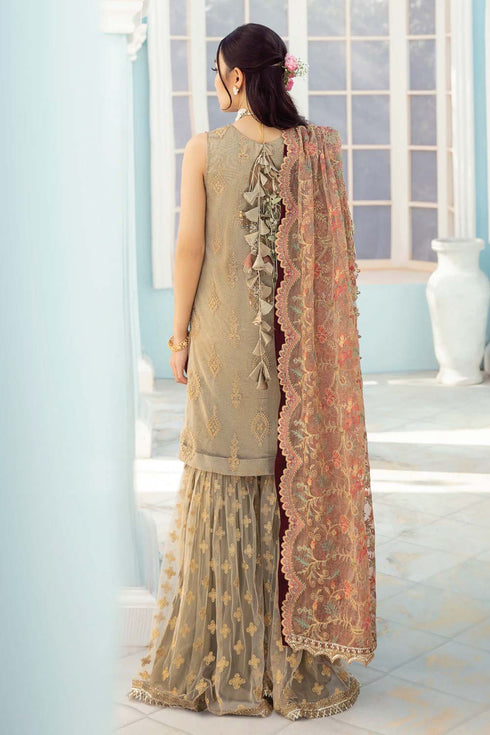 Iznik Embroidered Net 3 Piece suit ICC-06 Magestic dream