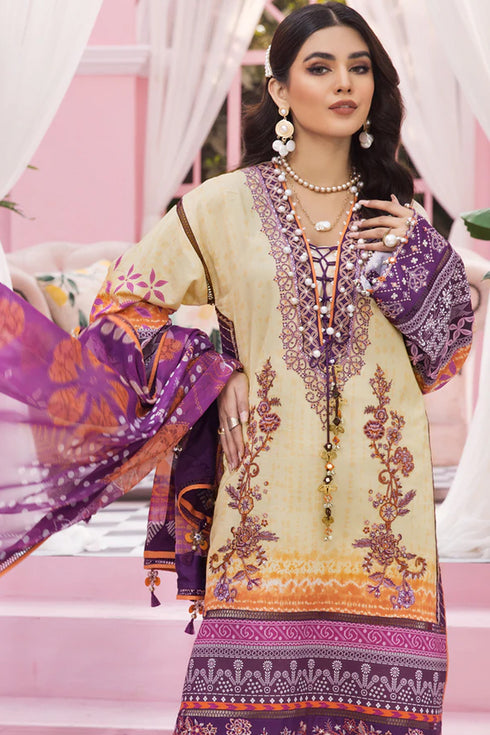 Anaya Embroidered Lawn 3 Piece suit SANJANA