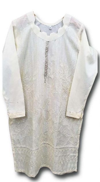 Creations Embroidered Cotton 1 Piece kurti Design B-342