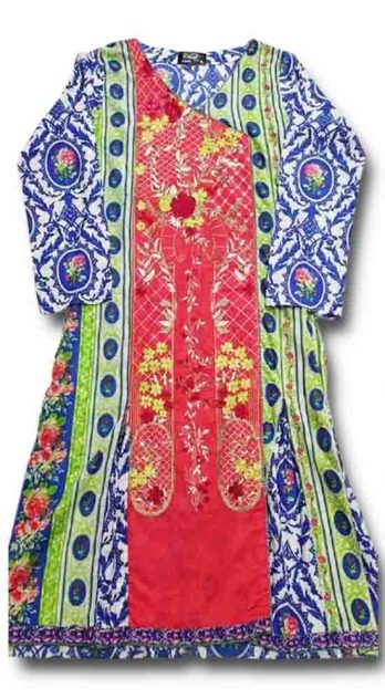 Needlez Embroidered Lawn 3 Piece Suit N-101