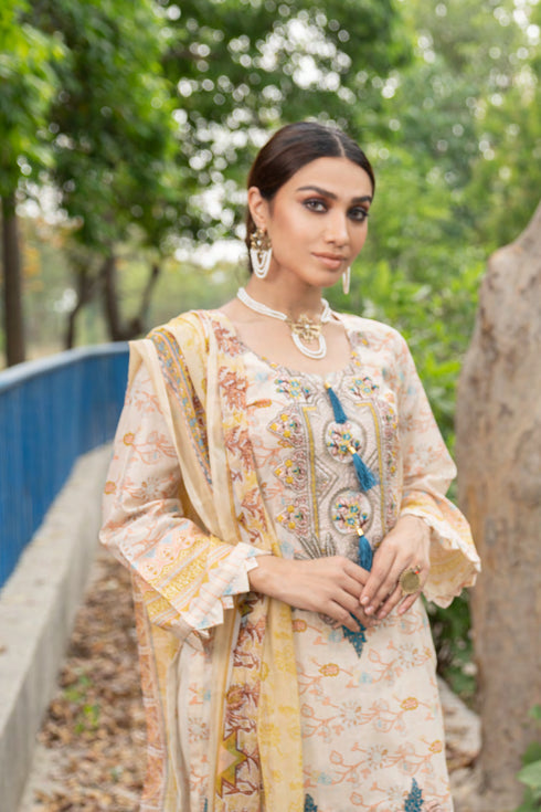 Munira Designer Lawn 3 Piece Suit MSL 34
