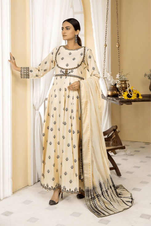 Allys Embroidered Cotton 3 Piece Suit Al-439