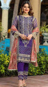 Alzohaib Embroidered Organza 3 Piece Suit AZF-WD'21 08
