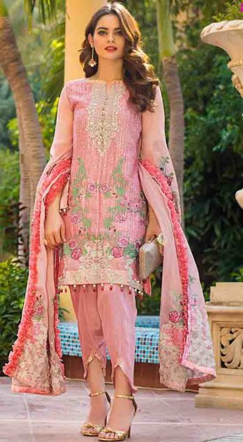 Alzohaib Embroidered Organza 3 Piece Suit AZF-WD'21 04