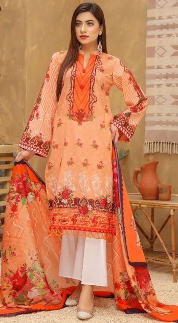 Esha Printed Lawn 3 Piece Suit - BE107