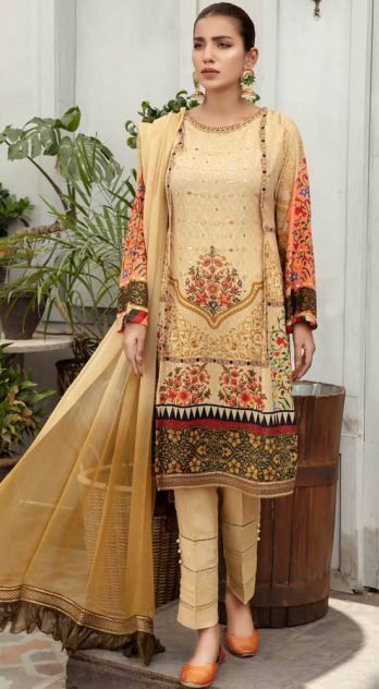 Simran Digital Printed Grip Silk 3 Piece Suit - GSK 23