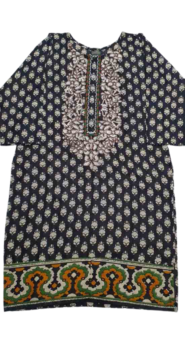 Creations Embroidered Cotton 1 Piece kurti Design B-333