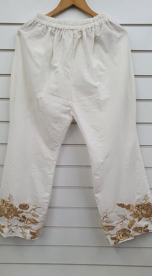 Creations Embroidered Cotton 1 piece Trouser Design B-425