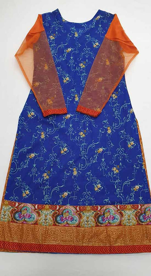 Creations Embroidered Cotton 1 Piece kurti Design B-352
