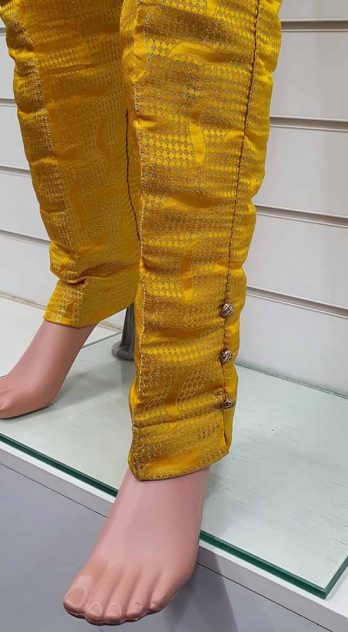 Creations Embroidered Jamawar 1 piece Trouser Design B-402