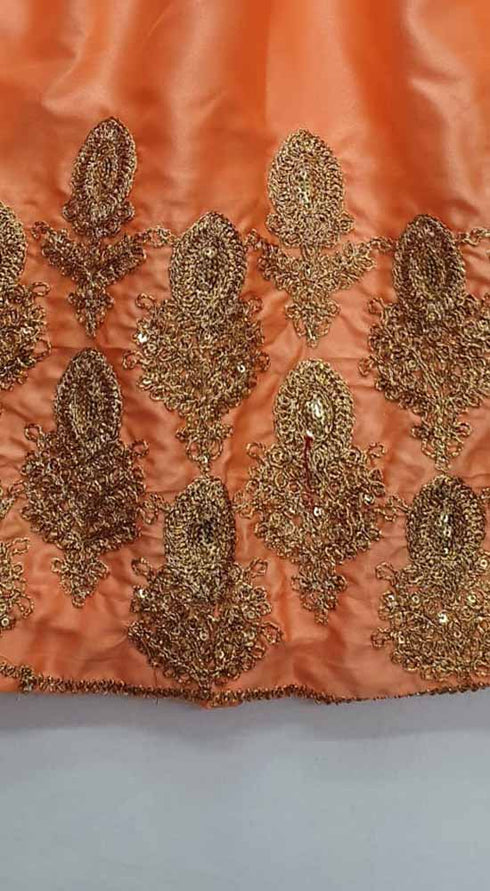 Creations Embroidered Silk 1 piece sharara Design B-377