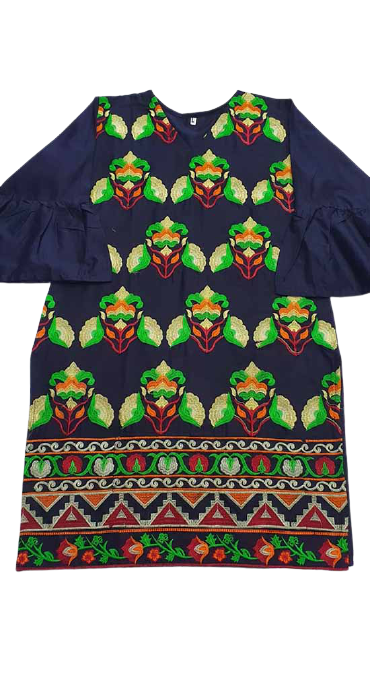 Creations Embroidered Cotton 1 Piece kurti Design B-350