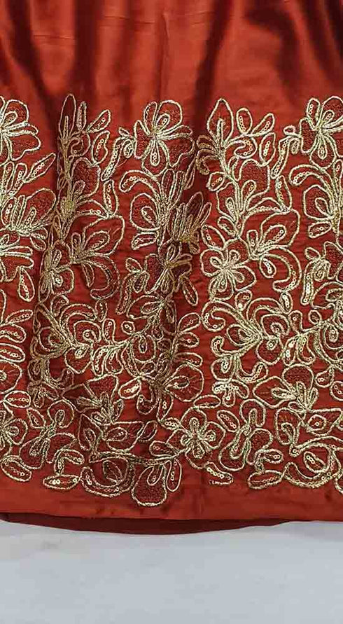 Creations Embroidered Silk 1 piece sharara Design B-376