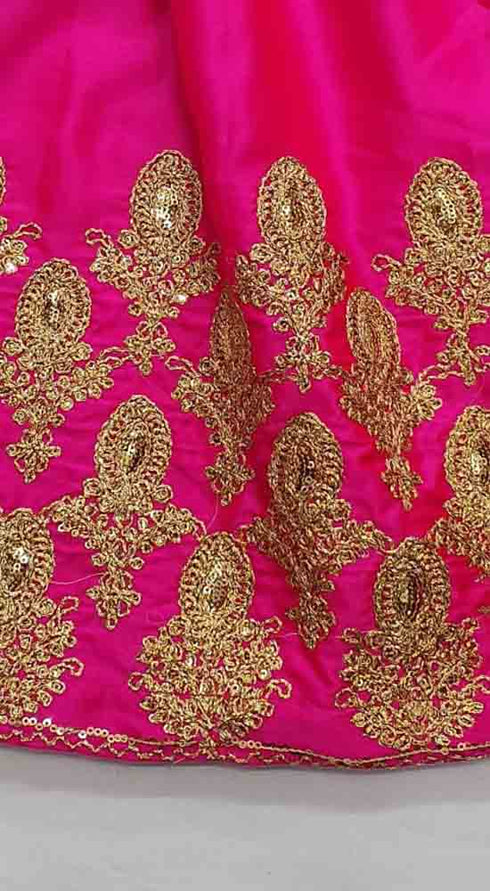 Creations Embroidered Silk 1 piece sharara Design B-375