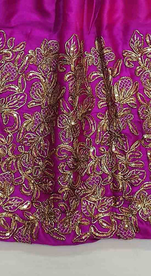Creations Embroidered Silk 1 piece sharara Design B-382