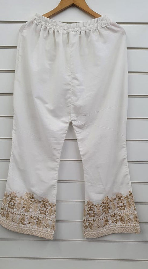 Creations Embroidered Cotton 1 piece Trouser Design B-422