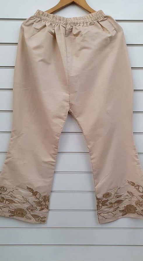 Creations Embroidered Cotton 1 piece Trouser Design B-414