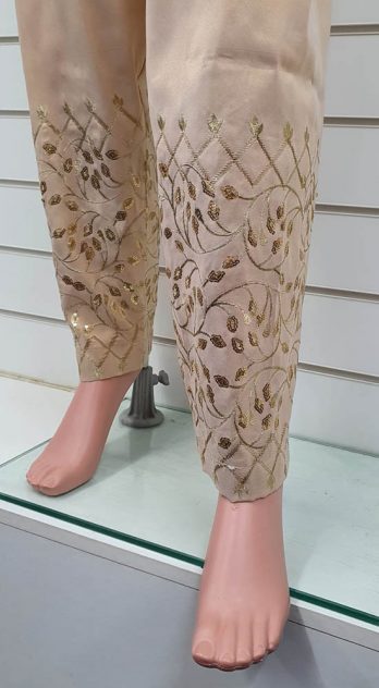 Creations Embroidered Masoori 1 Piece Trouser Design B-434