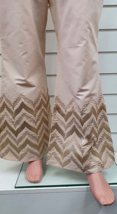 Creations Embroidered Cotton 1 piece Trouser Design B-416