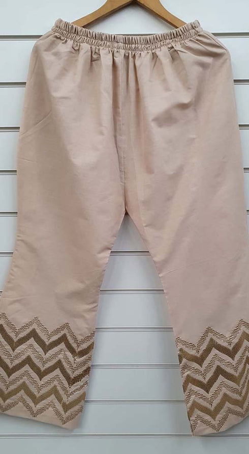 Creations Embroidered Cotton 1 piece Trouser Design B-416
