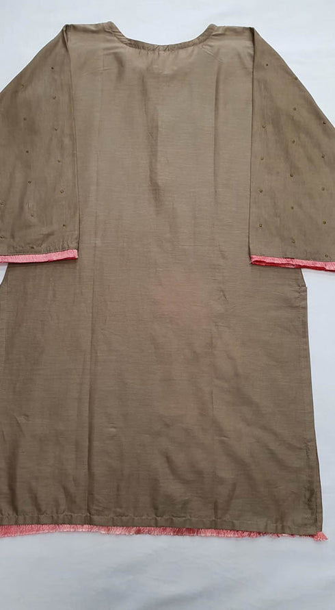 Creations Embroidered Cotton 1 Piece kurti Design B-347