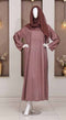 Rafia Embroidered Viscose 2 Piece Abaya G225