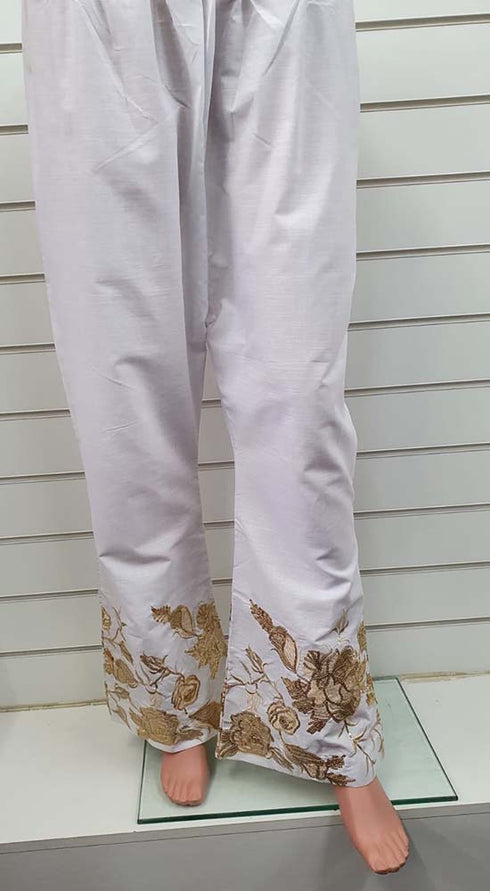 Creations Embroidered Cotton 1 piece Trouser Design B-413