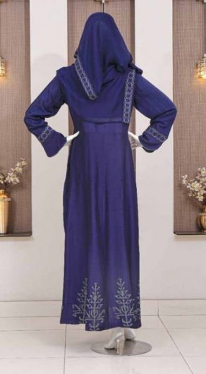 Rafia Embroidered Viscose 2 Piece Abaya G227