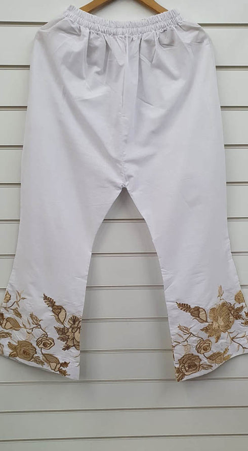Creations Embroidered Cotton 1 piece Trouser Design B-413