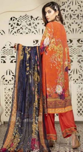 Mohagni Emroidered Linen 3 Piece Suits LSA-20-10
